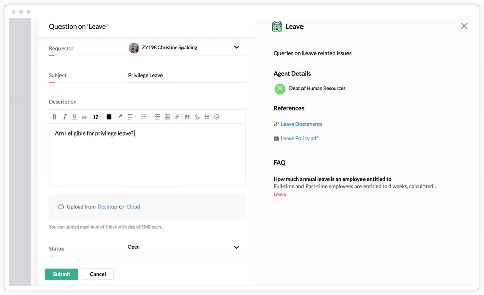 Zoho People screenshot 4