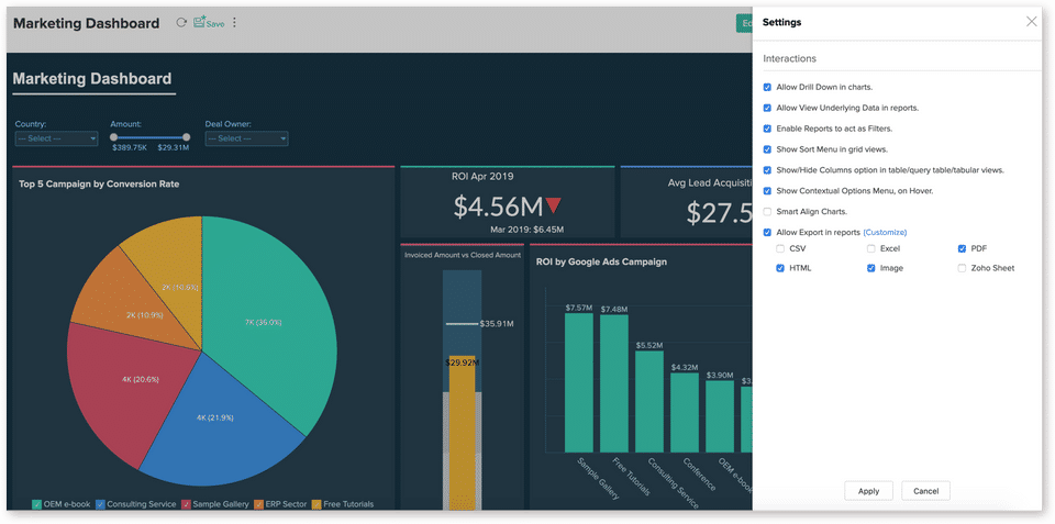 Zoho Analytics (Zoho Reports) screenshot 1
