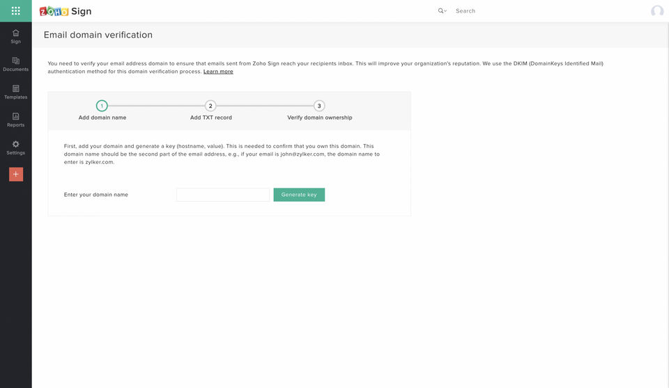 Zoho Sign screenshot 2