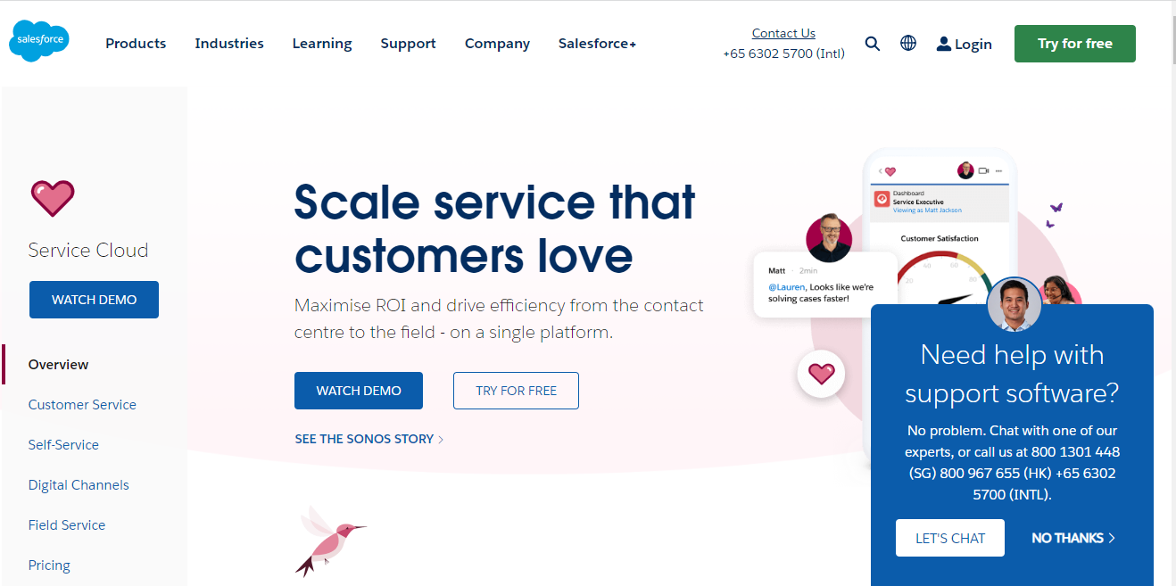                                                             Salesforce Service Cloud