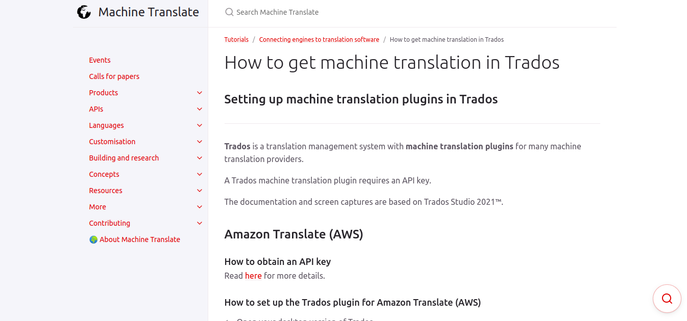 SDL Machine Translation