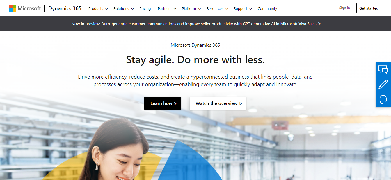                                                                 Microsoft Dynamics 365