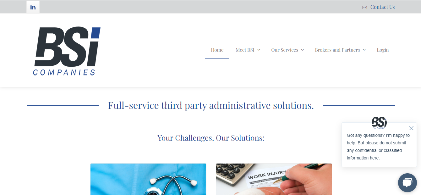                                                        BSI Administrative Services